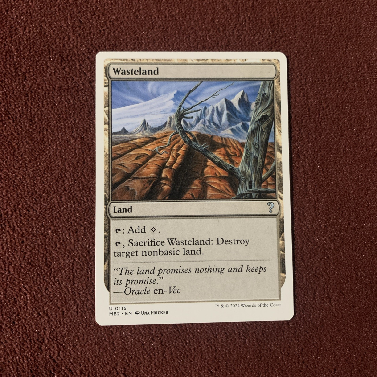 Wasteland (White Border) Mystery Booster 2 Regular
