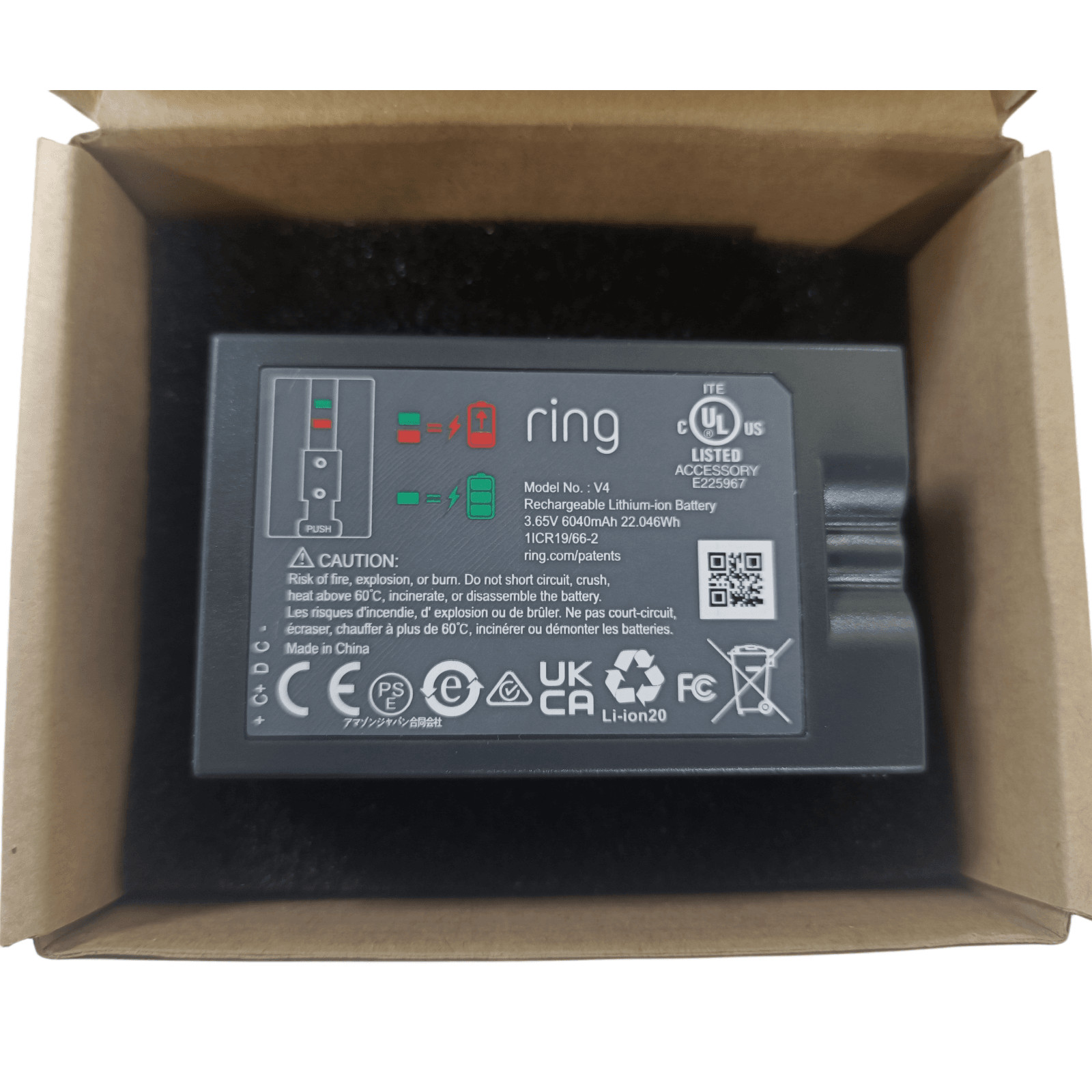 New Genuine Ring V4 Battery Pack For Ring Video Door Bell 2, 3, 4 Quick Release