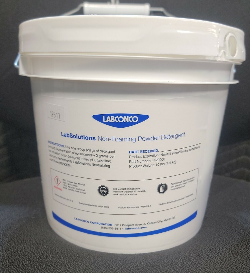 Labconco LabSolutions 4422000 Non-Foaming Detergent 10 lb Tub Labconco LabSolutions 4422000 Non-Foaming Detergent 10 lb Tub