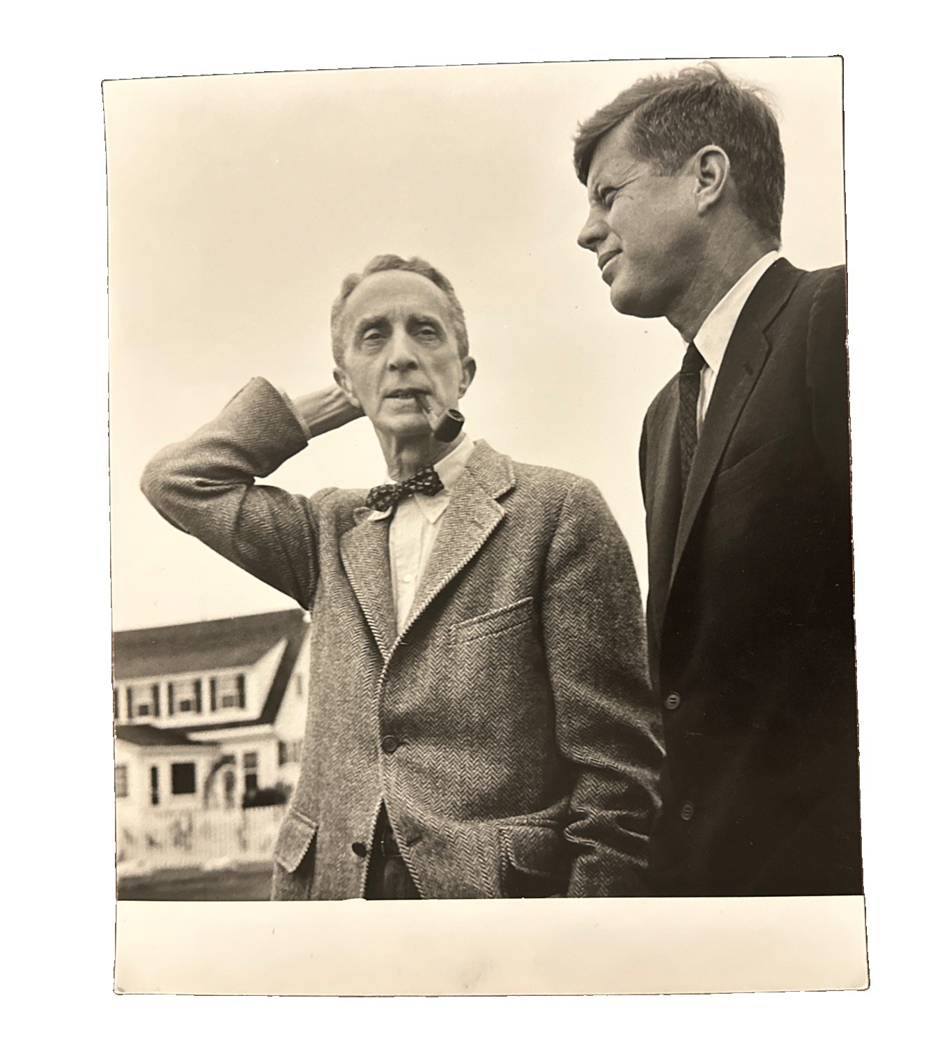 Clemens Kalischer — Norman Rockwell & John F. Kennedy | 1960 | Stamped Numbered