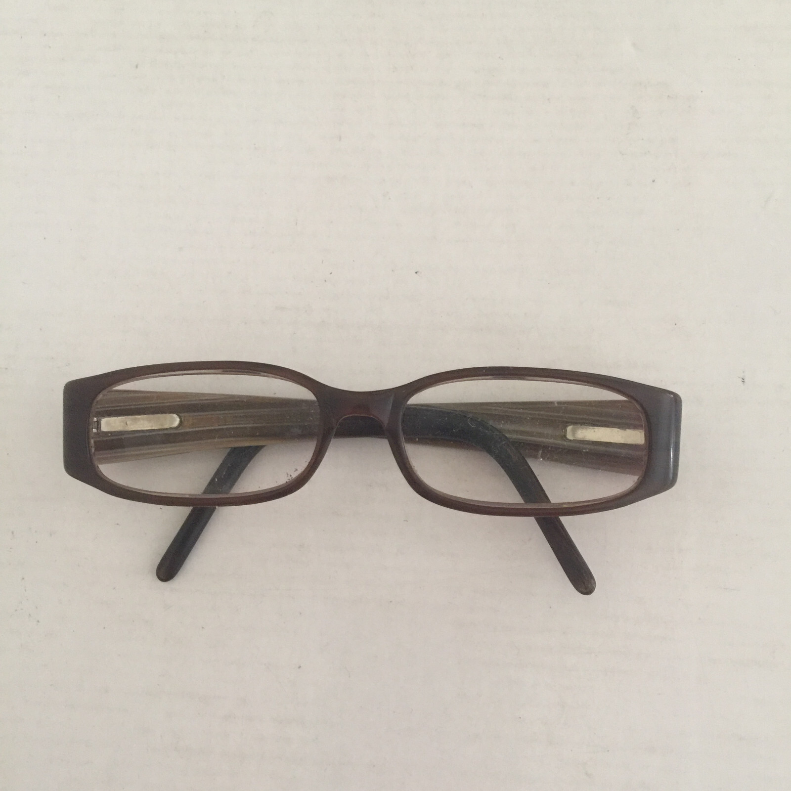 VTG quality Eyeglasses brown rectangle Frames with spring hinge size 52[]15 130