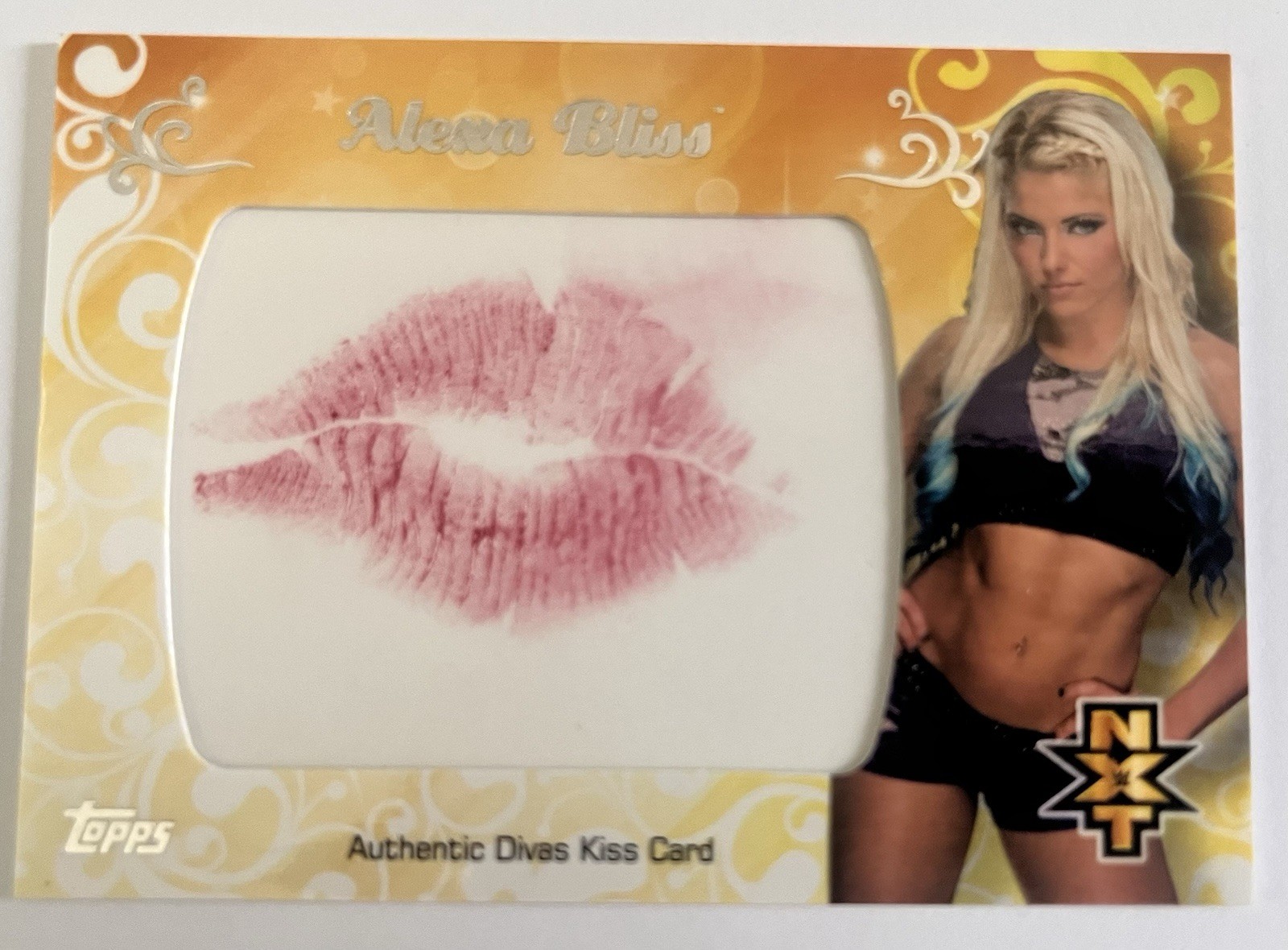 Alexa Bliss Kiss Card NXT Topps Set 2016 WWE NXT /99 Alexa Bliss Kiss Card NXT Topps Set 2016 WWE NXT /99