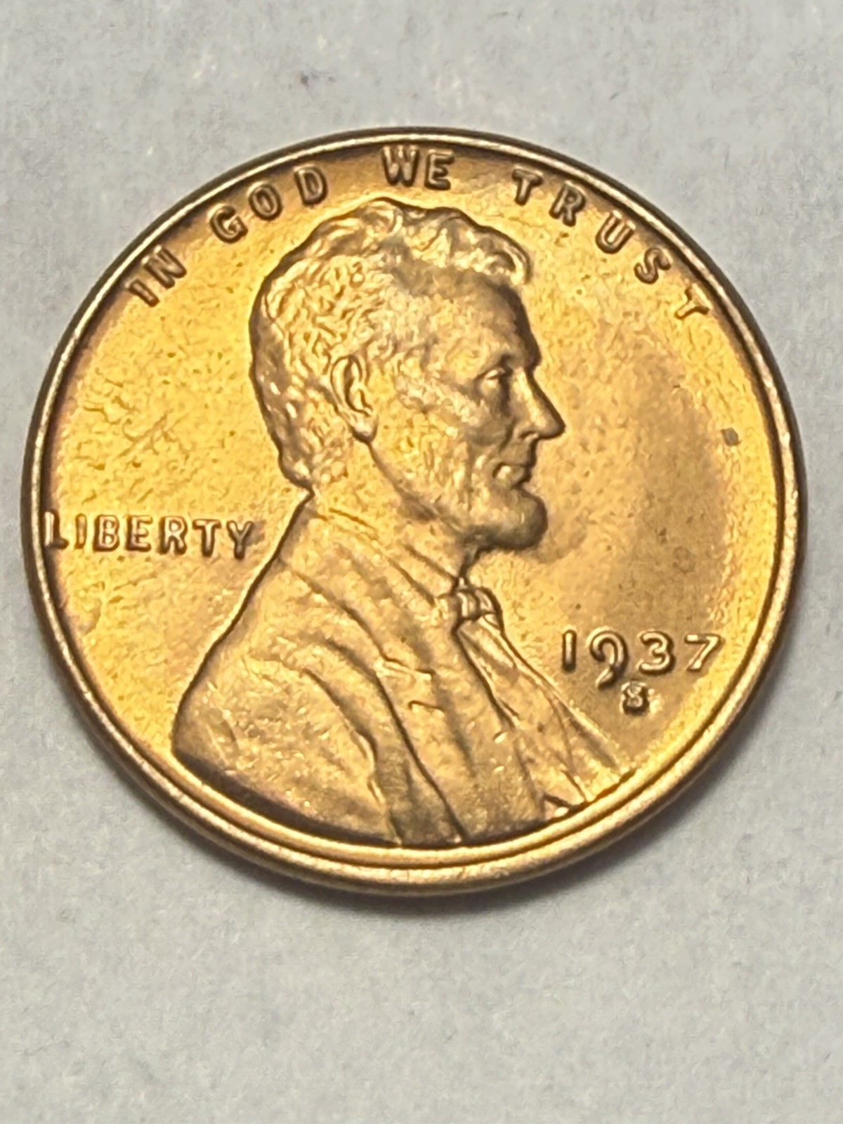 1937-S GEM BU RED LINCOLN CENT (UPGRADE THAT SPOT IN YOUR SET) PRICED TO SELL 🔥