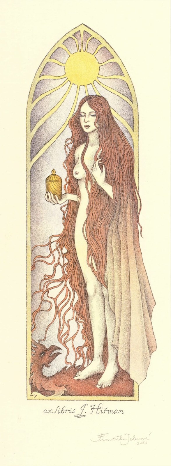 Františka Jelenová: Grafika, Ex libris by Jaroslav Hirman, Marie Magdalena Františka Jelenová: Grafika, Ex libris by Jaroslav Hirman, Marie Magdalena