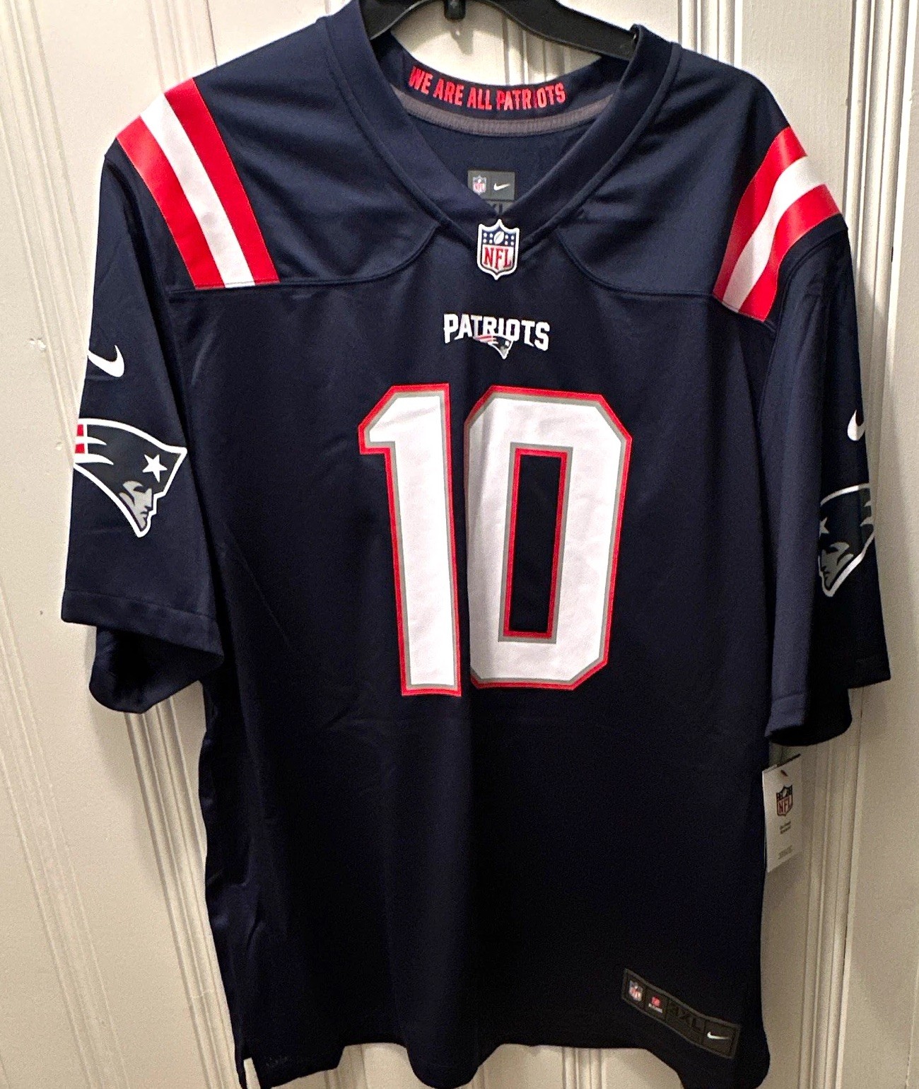 Nike New England Patriots Mac Jones #10 NFL Football Jersey Men\'s 3XL Navy Nike New England Patriots Mac Jones #10 NFL Football Jersey Men\'s 3XL Navy