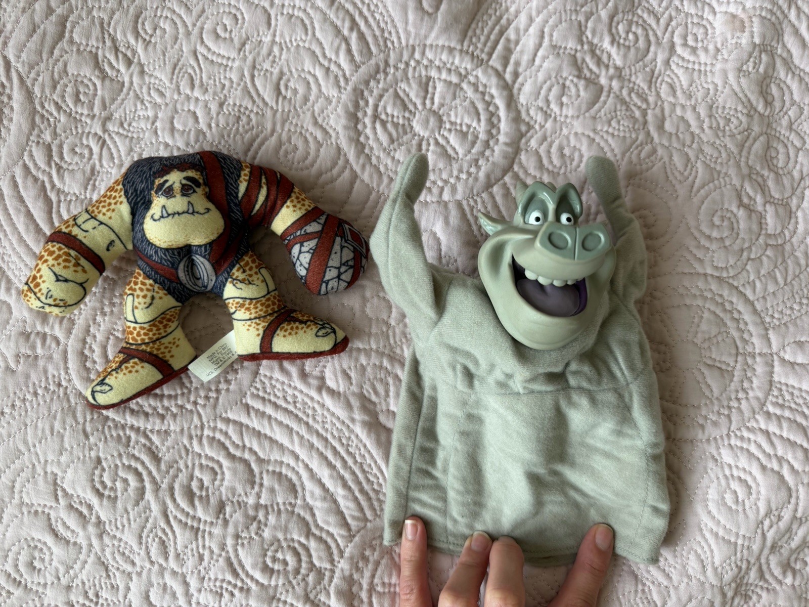Vintage 1998 Small Soldiers Slamfist Plush + Disney Hugo Puppet Bundle