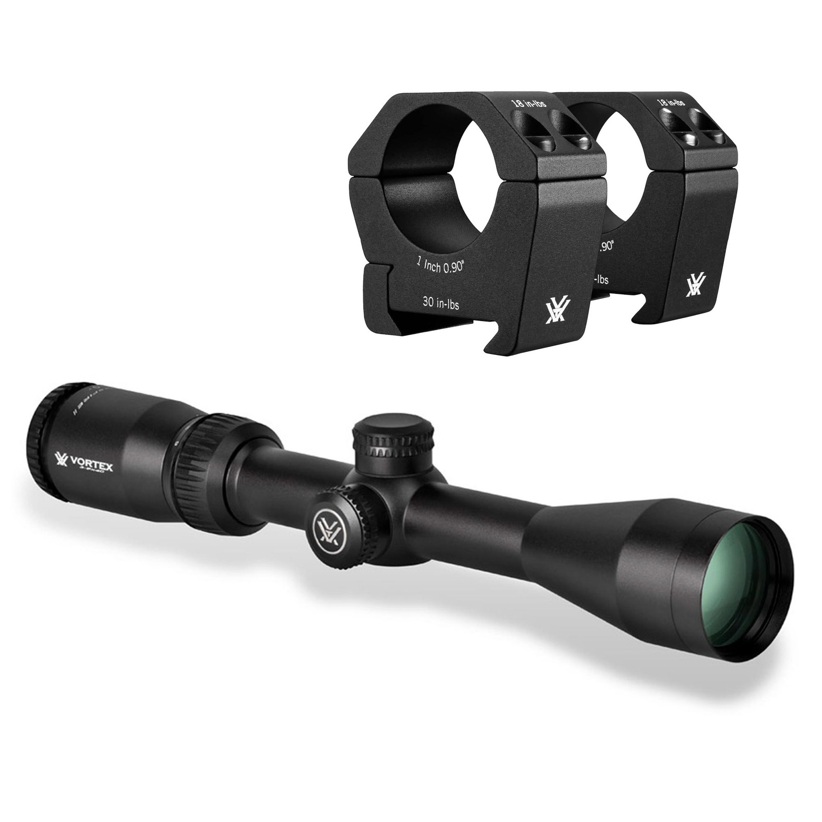 VORTEX Crossfire II 3-9x40mm Dead-Hold-BDC 1in Scope w/Sport 1in Medium Rings