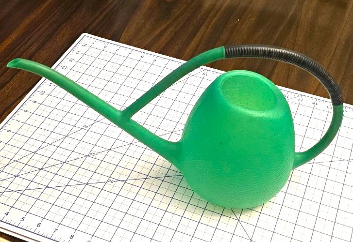 Rare Vintage Green Black Handle Watering Can Vitri Made in Germany MCM Space Age