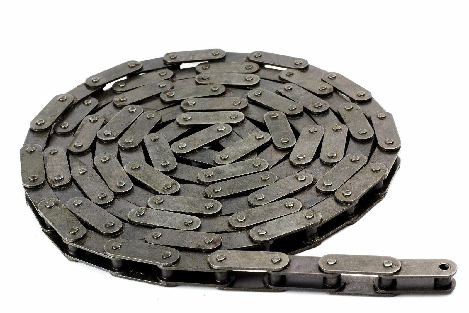 #81XHH Lumber Extra Heavy Duty Conveyor Roller Chain 10 Feet + 1 Connecting Link