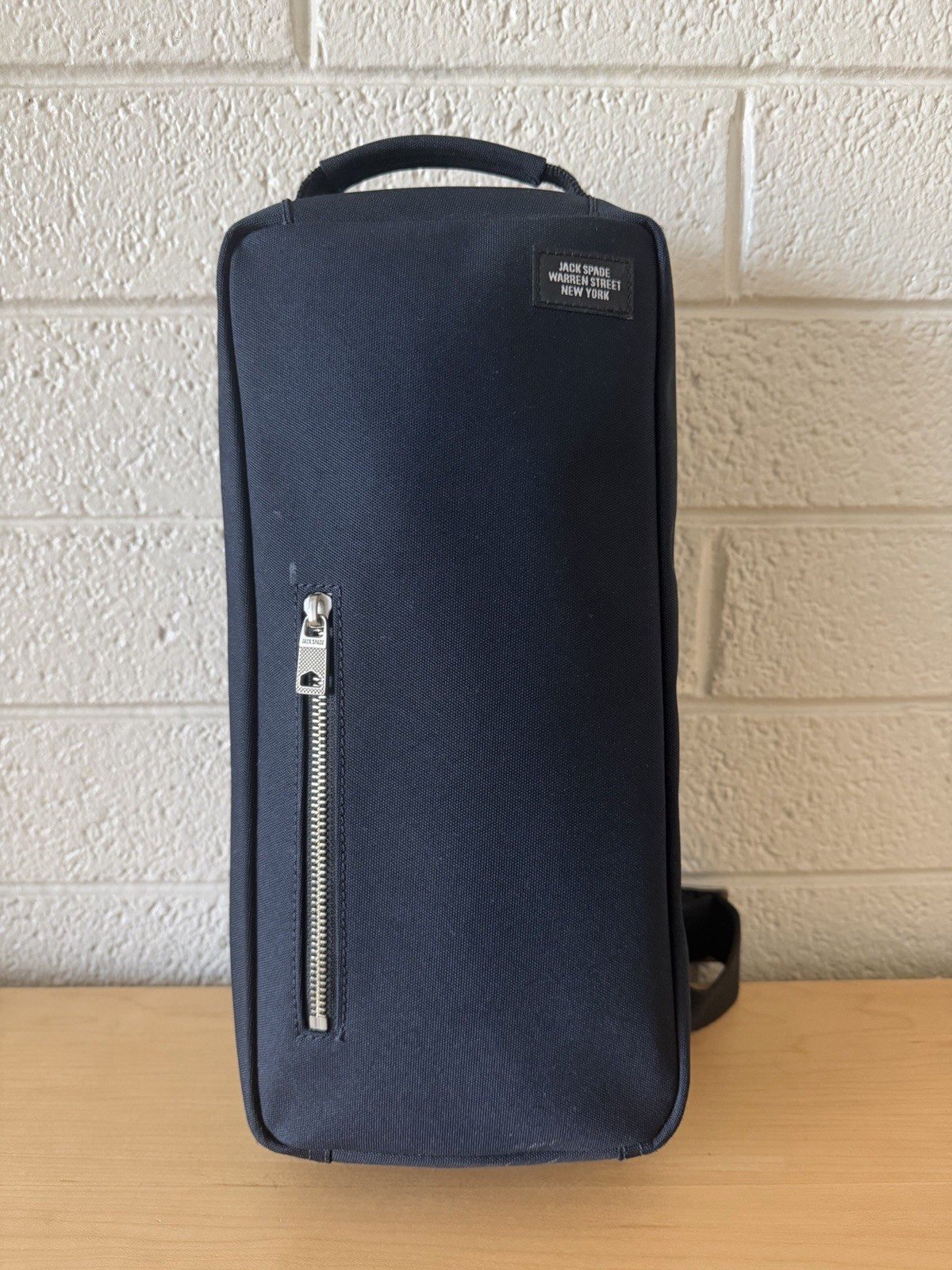 Jack Spade Navy Cordura Canvas Crossbody Sling Bag with Attached Strap Jack Spade Navy Cordura Canvas Crossbody Sling Bag with Attached Strap