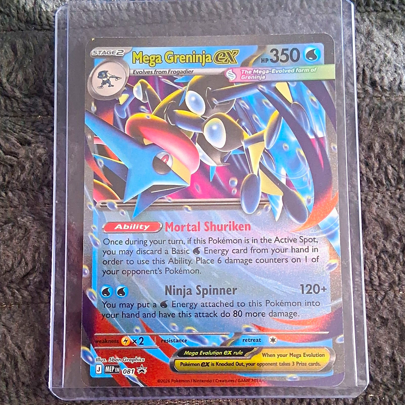 The Pokémon Company Greninja ex Sv: Scarlet & Violet Promo Holo ENG 054 300HP