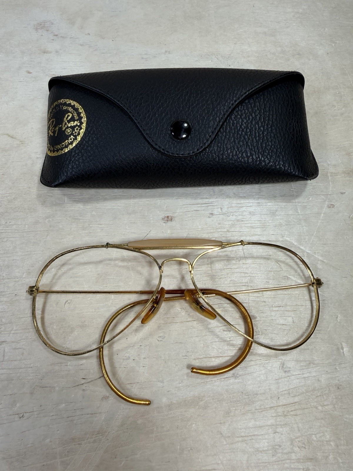 VINTAGE RAY BAN Bausch & Lomb OUTDOORSMAN AVIATOR SUNGLASSES FRAMES 58MM/14MM