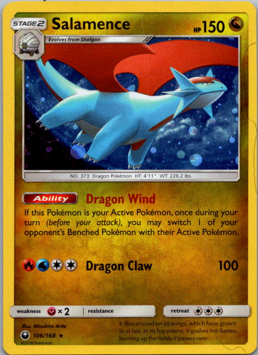 Salamence Holo Rare SM - Celestial Storm 106/168 NM Salamence Holo Rare SM - Celestial Storm 106/168 NM