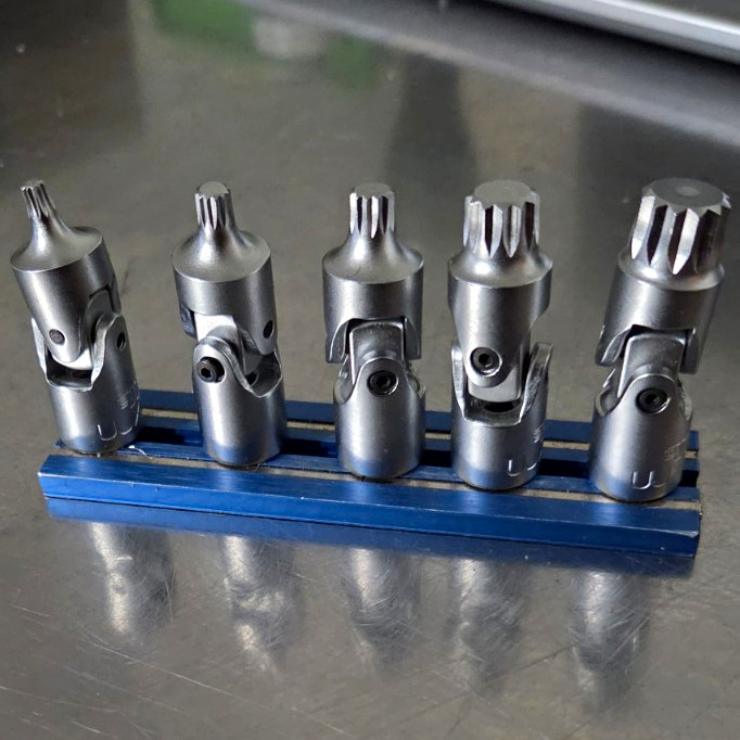 VIM TOOLS 1/4 Drive Swivel Triple Square Bits. Brand New 5 Bits
