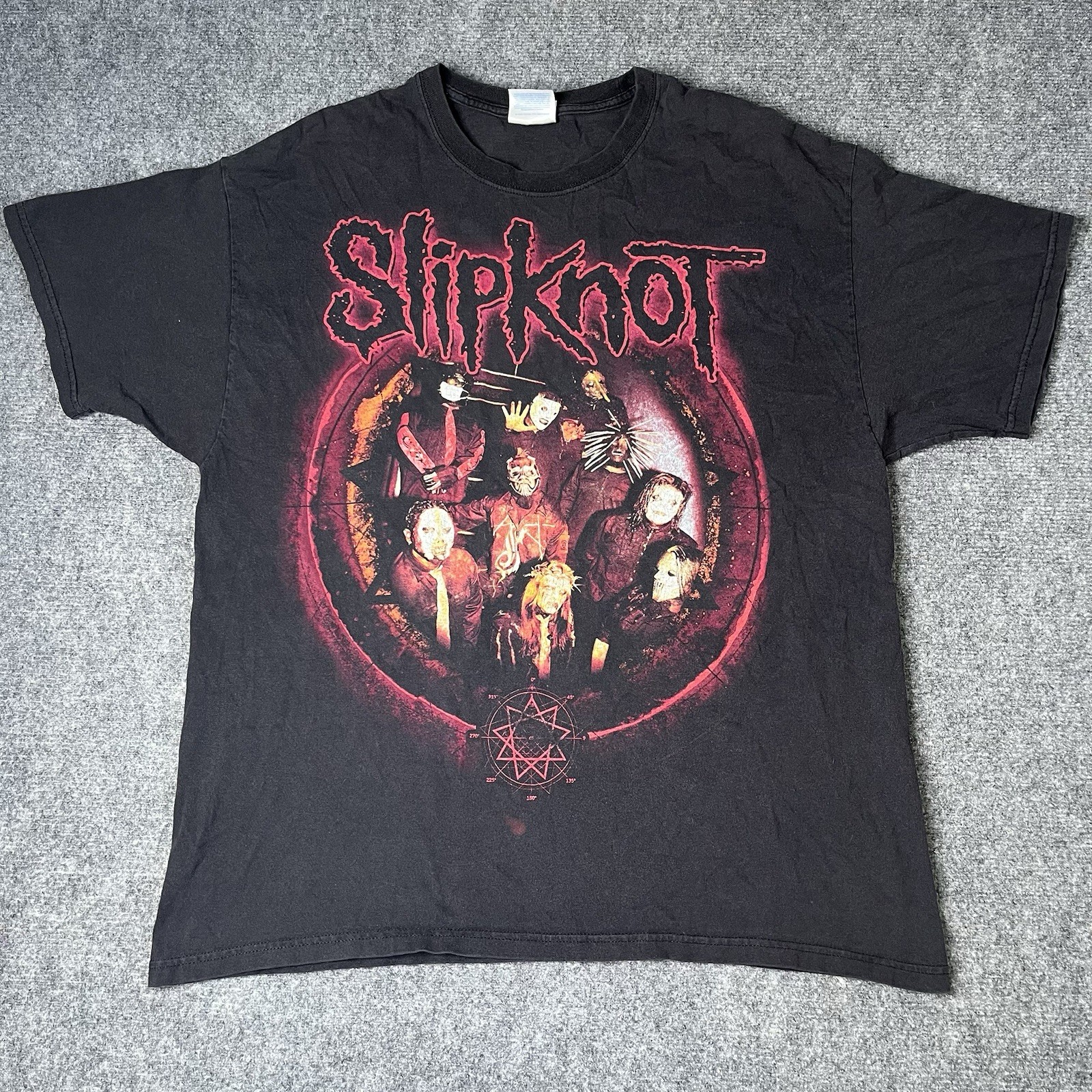 Vtg Slipknot 2000s Metal Band T-shirt Tee Black Mens Xl