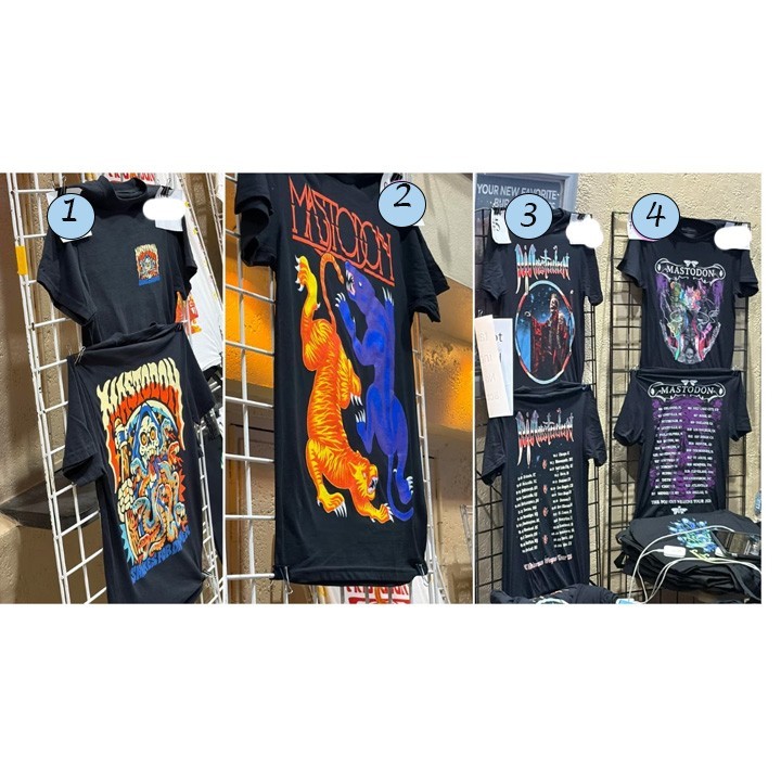 Mastodon 2026 Tour Dates Graphic T-shirt Reprint