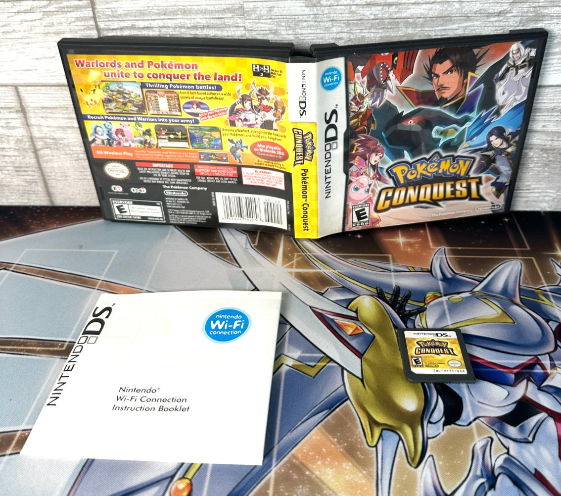  Pokemon Conquest Game(Nintendo DS, 2012) CIB  Authentic
