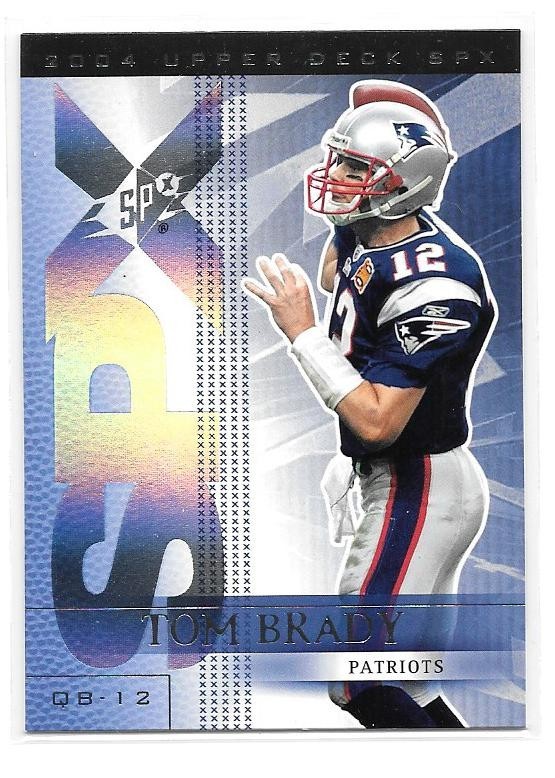 TOM BRADY 2004 UPPER DECK SPX 59 NEW ENGLAND PATRIOTS HOF MVP