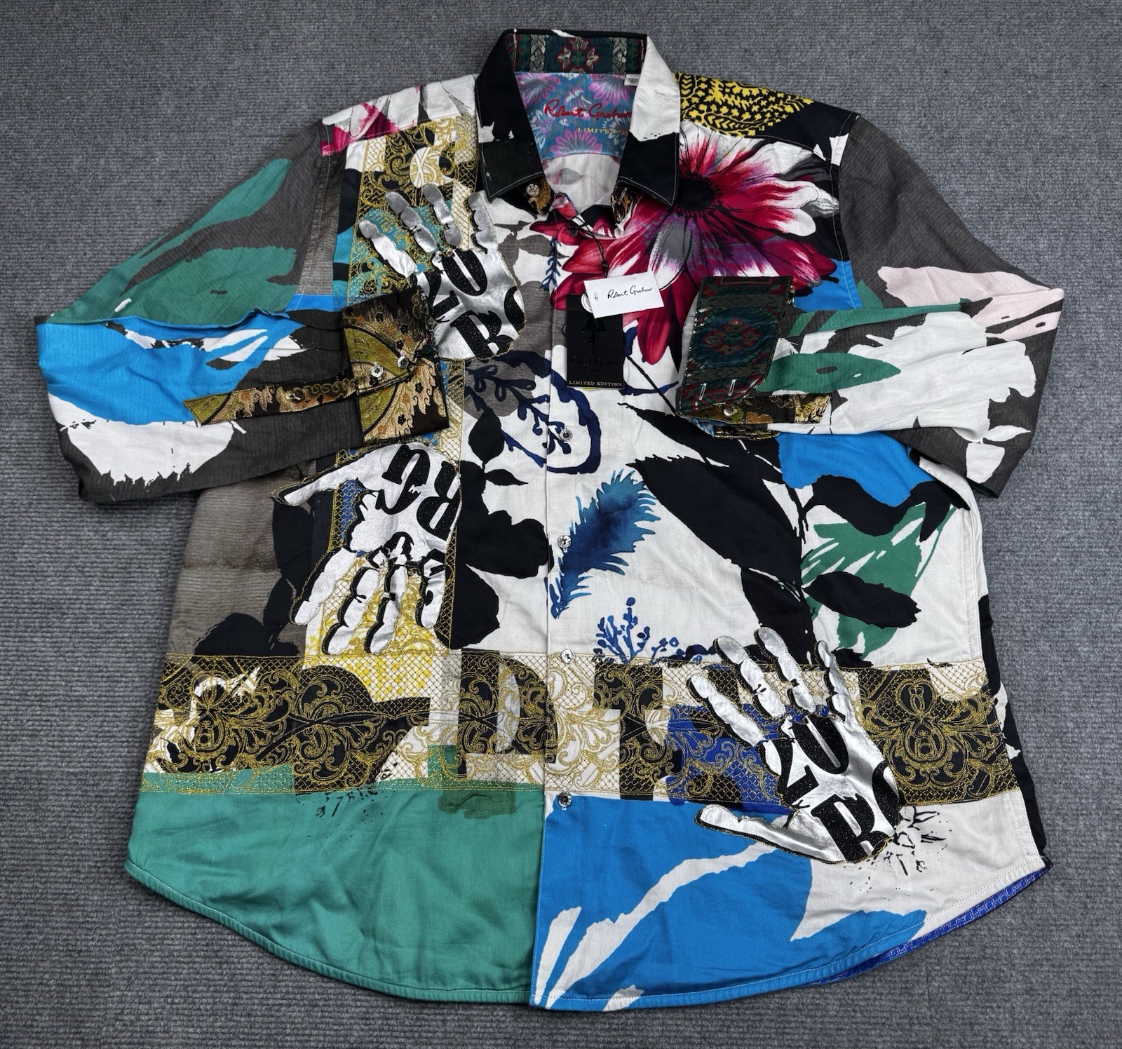 Robert Graham LIMITED EDITION THE RJ - NEW - 3XL - Long Sleeve Button Down Shirt