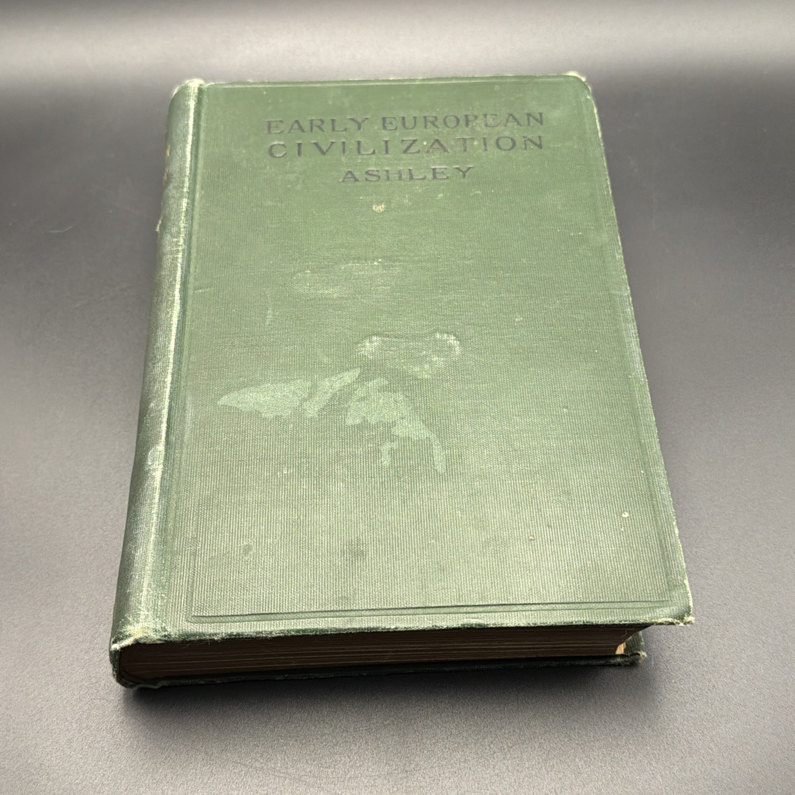1917 Antique History Book “Early European Civilization” Ashley