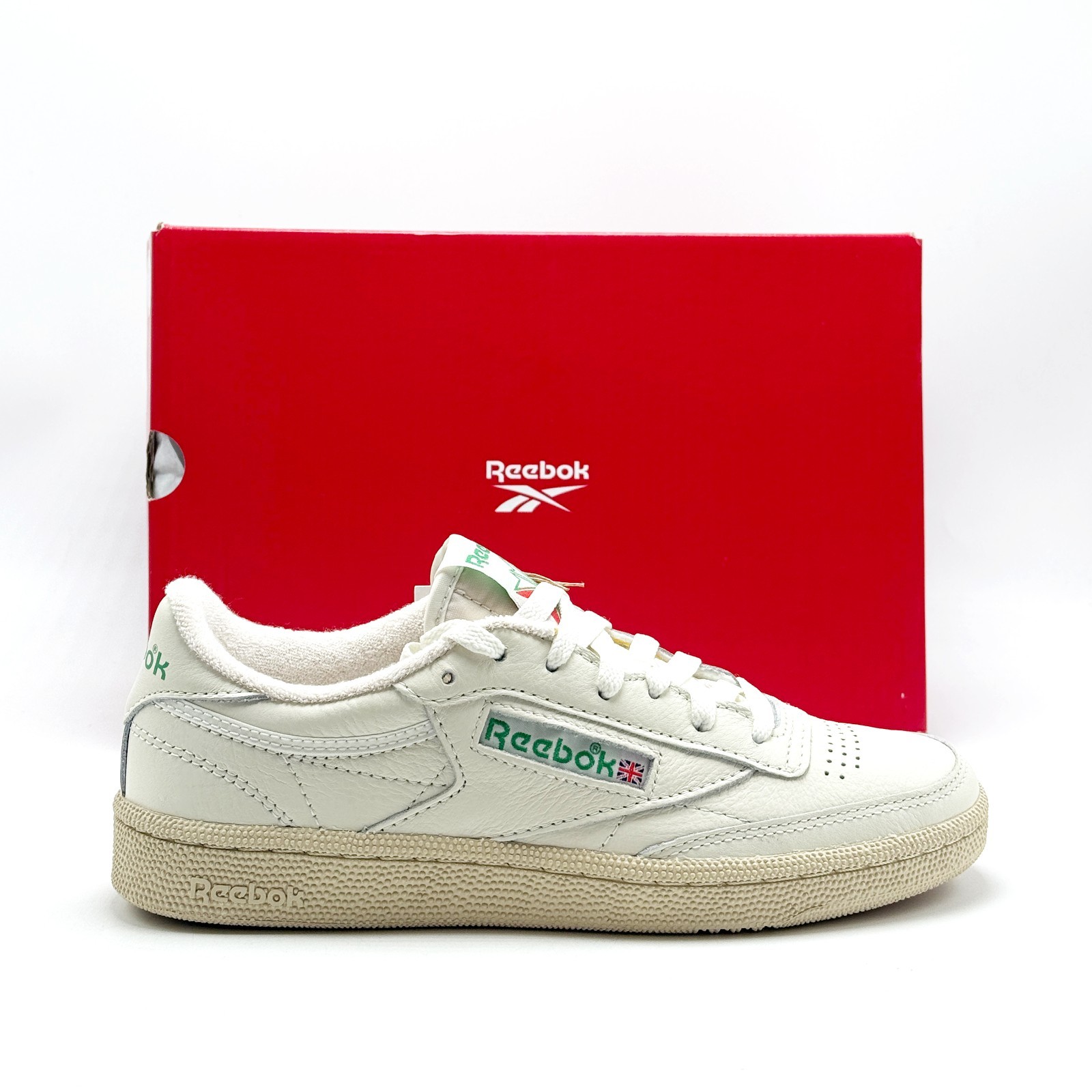 *NEW* UNISEX Reebok Club C 85 Vintage Shoes CHALK / PAPER WHITE (100000317) 👍