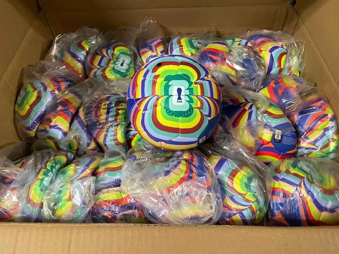 Box of 20 FIFA World Cup 2026 Mundial Multi Color Mini Soccer Balls Size 1 NEW Box of 20 FIFA World Cup 2026 Mundial Multi Color Mini Soccer Balls Size 1 NEW
