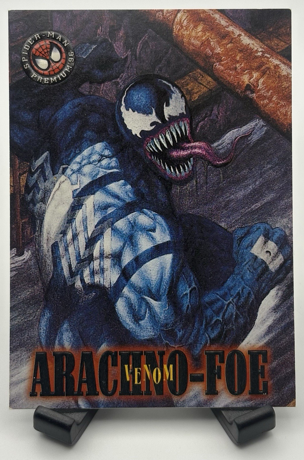 Venom Arachino-Foe Marvel Skybox Spider-Man Premium 1996 Card #34