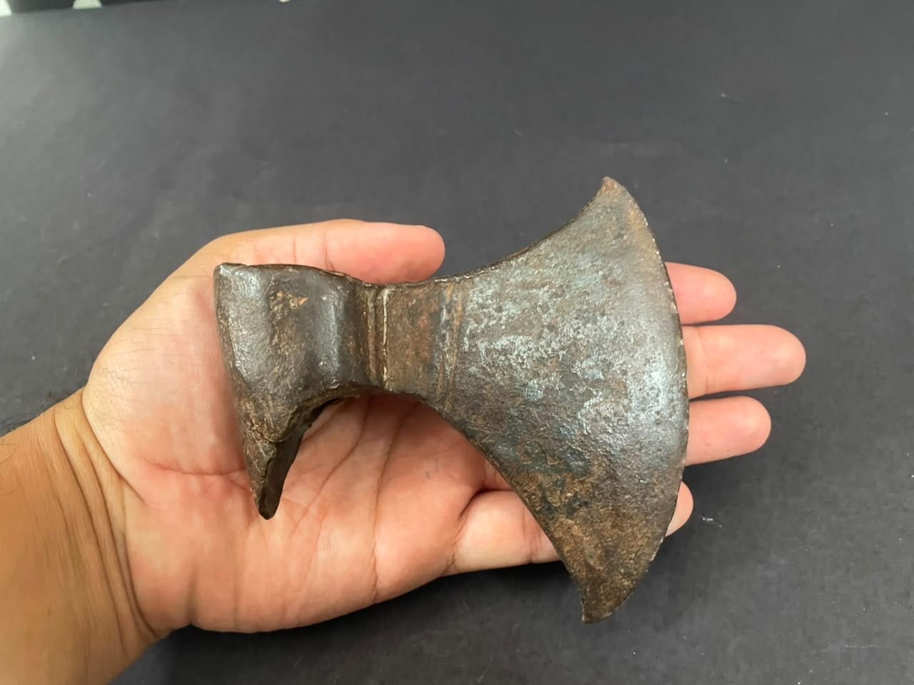 Old Vintage Hand Forged Rustic Iron Axe Hatchet / Axe Head Wood Cutter Tool PM28