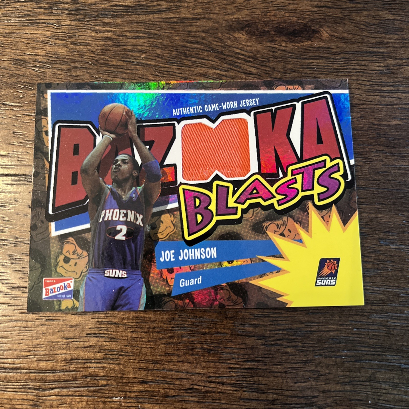 2003-04 Bazooka - Bazooka Blasts Memorabilia Joe Johnson #BB-JJ (MEM) /25 NBA