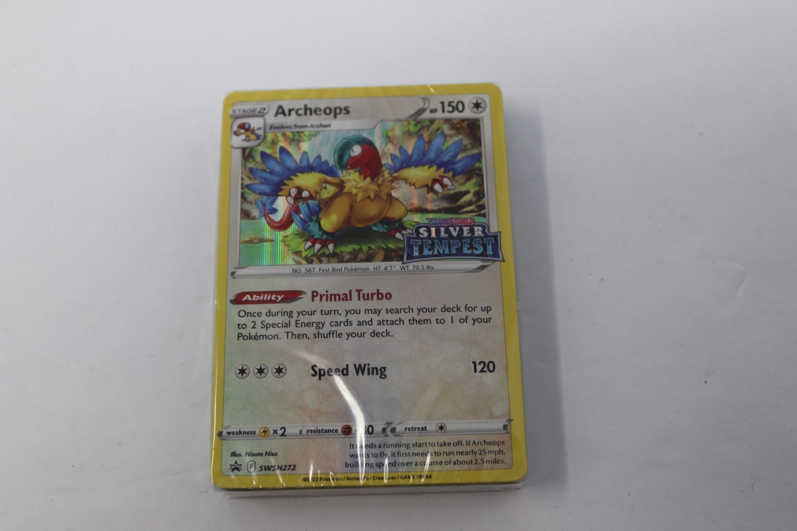 Archeops SWSH272 Silver Tempest Pokemon Promo Build & Battle Deck Stamped SEALED Archeops SWSH272 Silver Tempest Pokemon Promo Build & Battle Deck Stamped SEALED