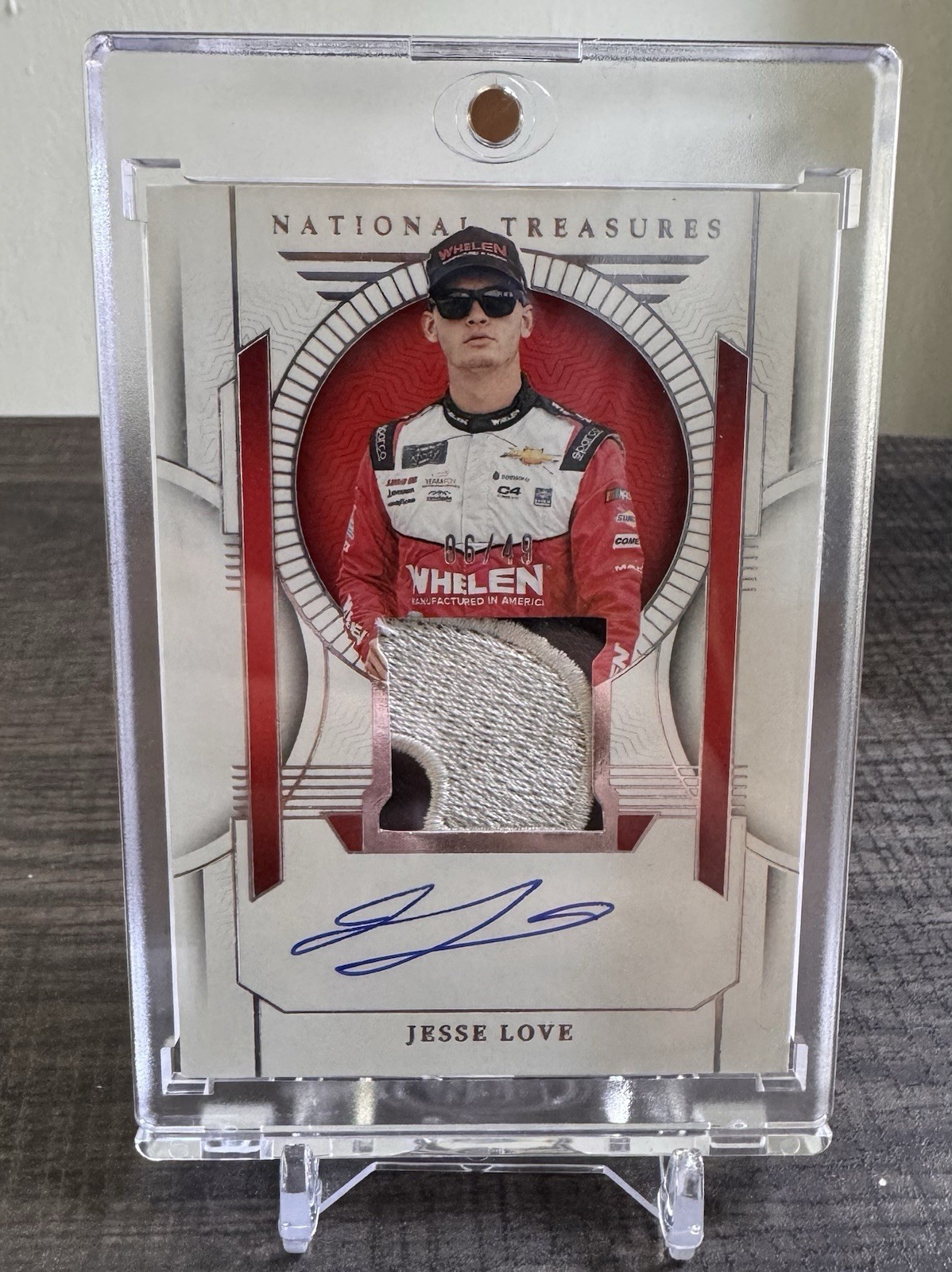 2024 NT National Treasures Racing Jesse Love Patch Relic Auto /49 2024 NT National Treasures Racing Jesse Love Patch Relic Auto /49