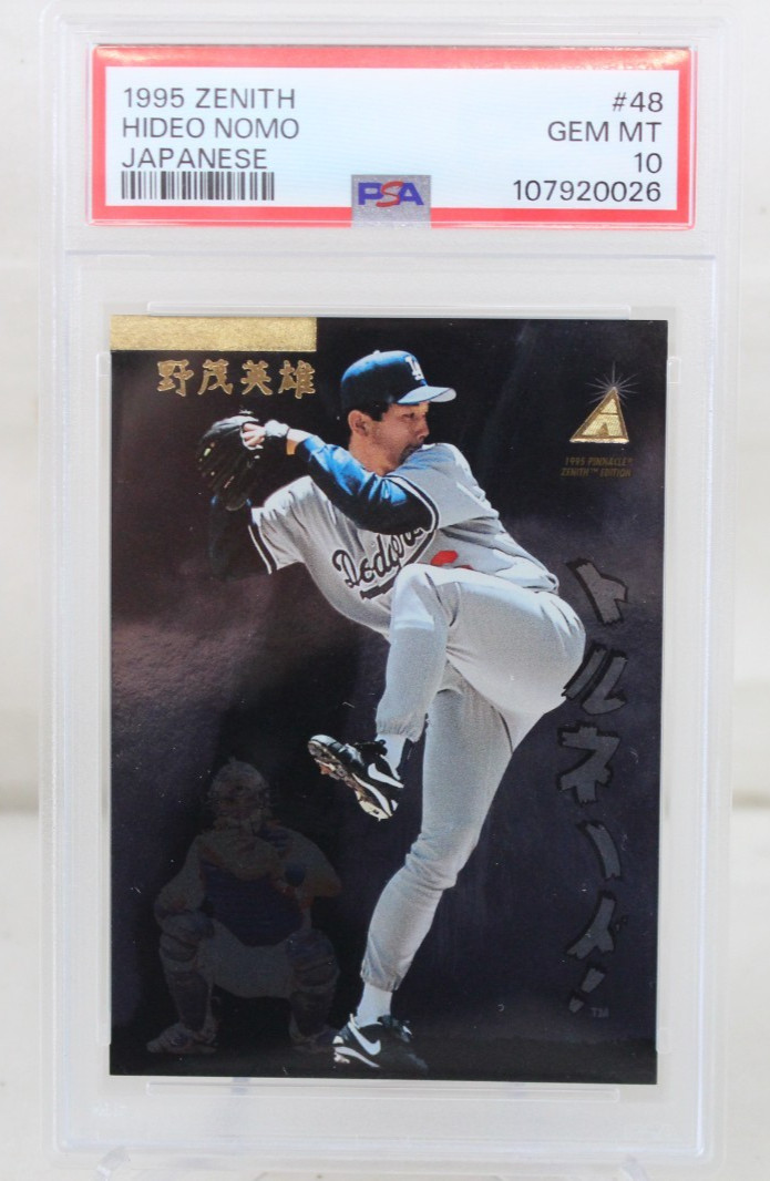 1995 ZENITH JAPANESE #48 HIDEO NOMO RC DODGERS GRADED PSA 10 ROOKIE CARD RC