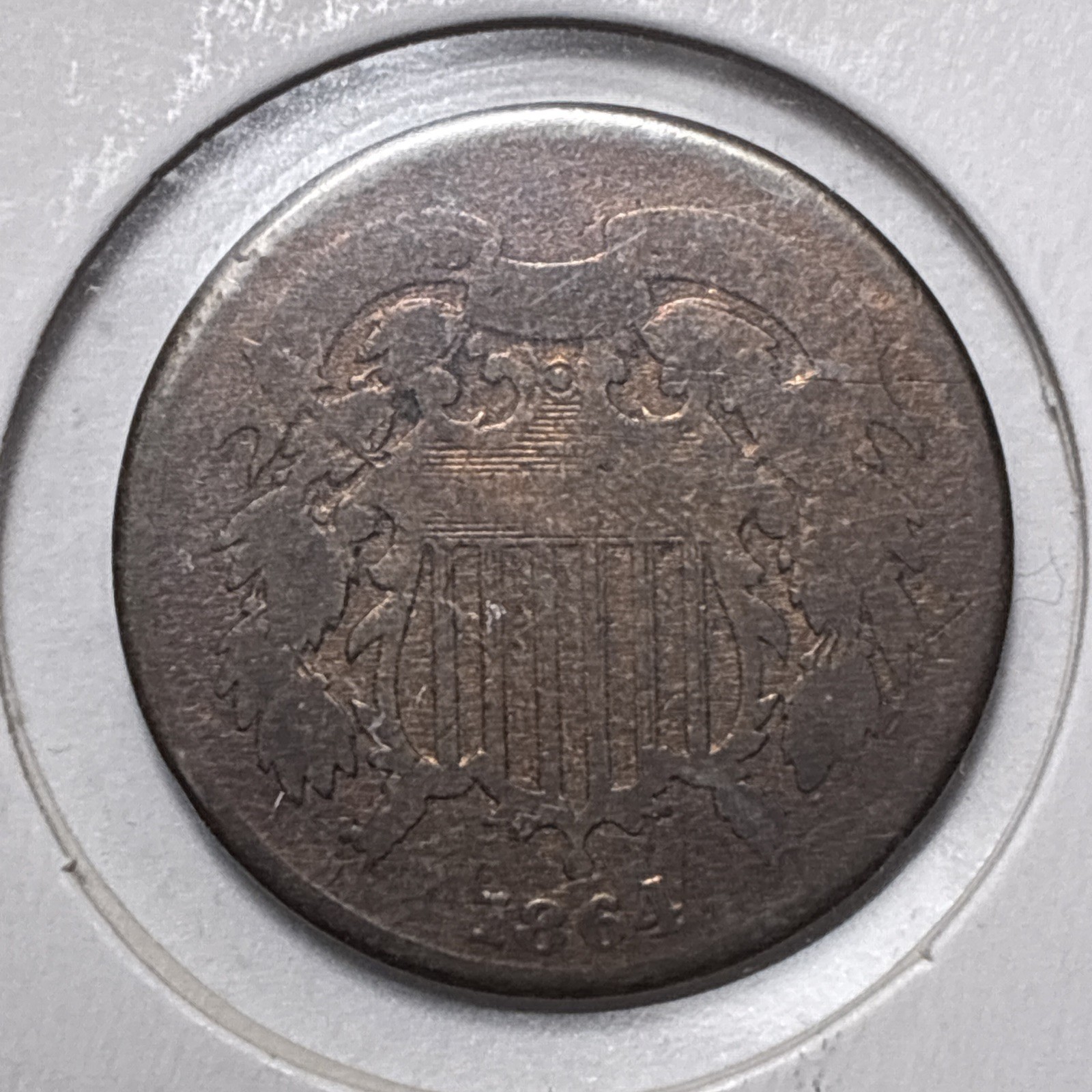 1864 Two Cent Piece - Large Motto Type Coin 1864 Two Cent Piece - Large Motto Type Coin