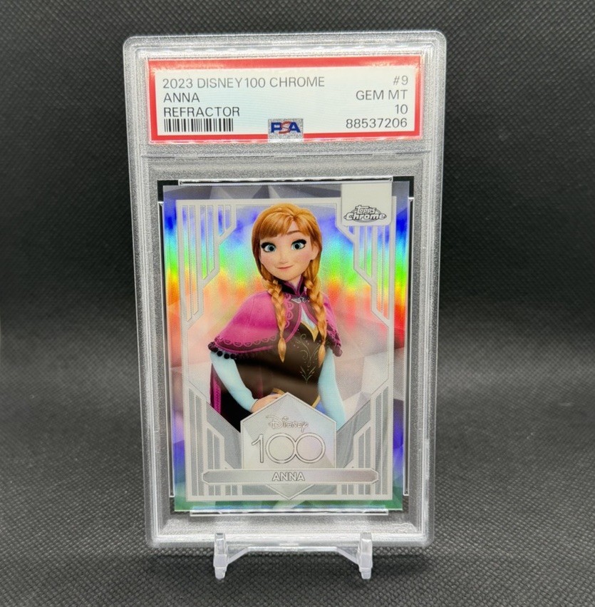 2023 Topps Chrome Disney 100 Anna #9 Refractor PSA 10 Frozen