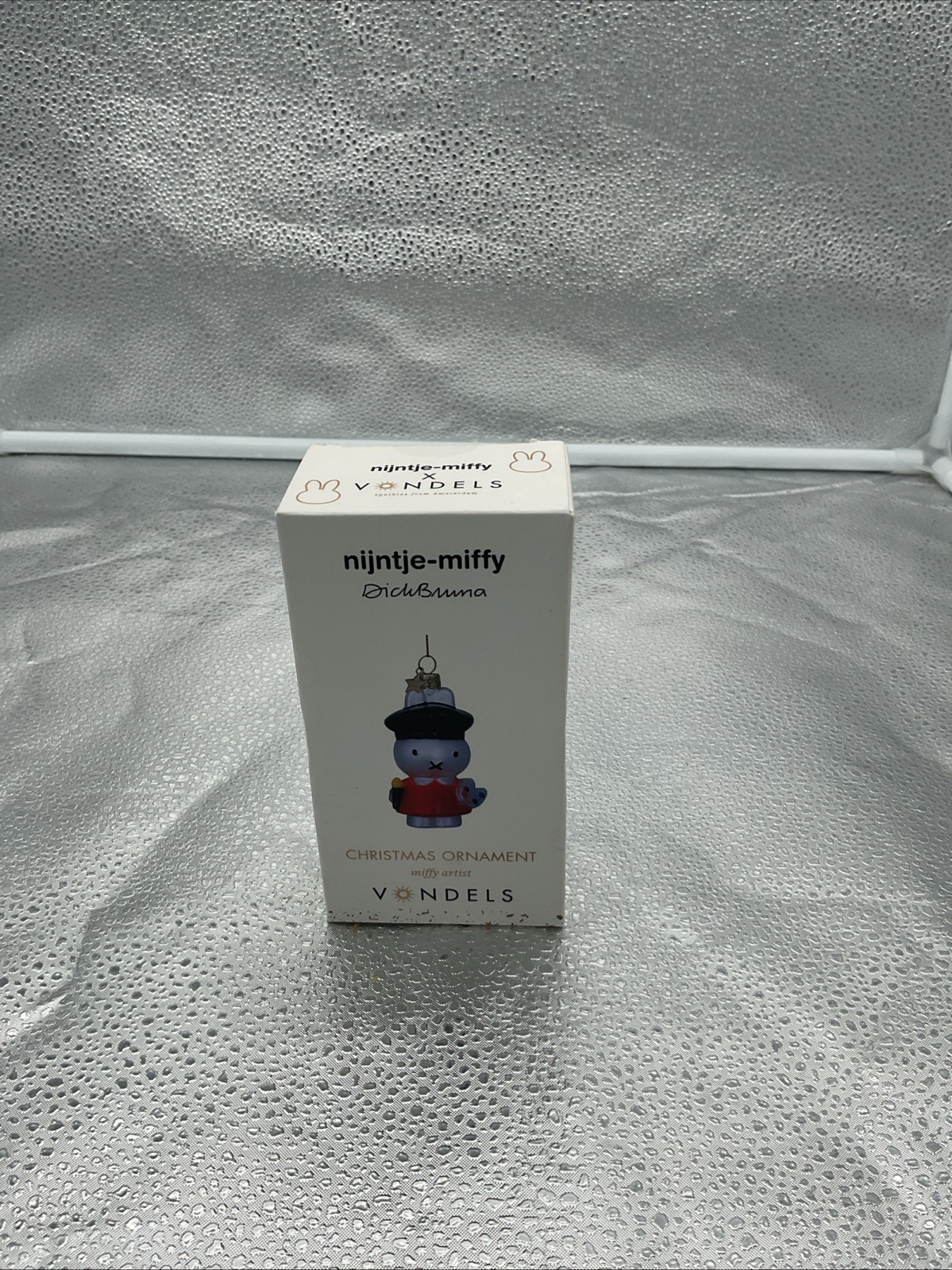 Vondels Glass Christmas Ornament Nijntje- Miffy Artist - New in Box