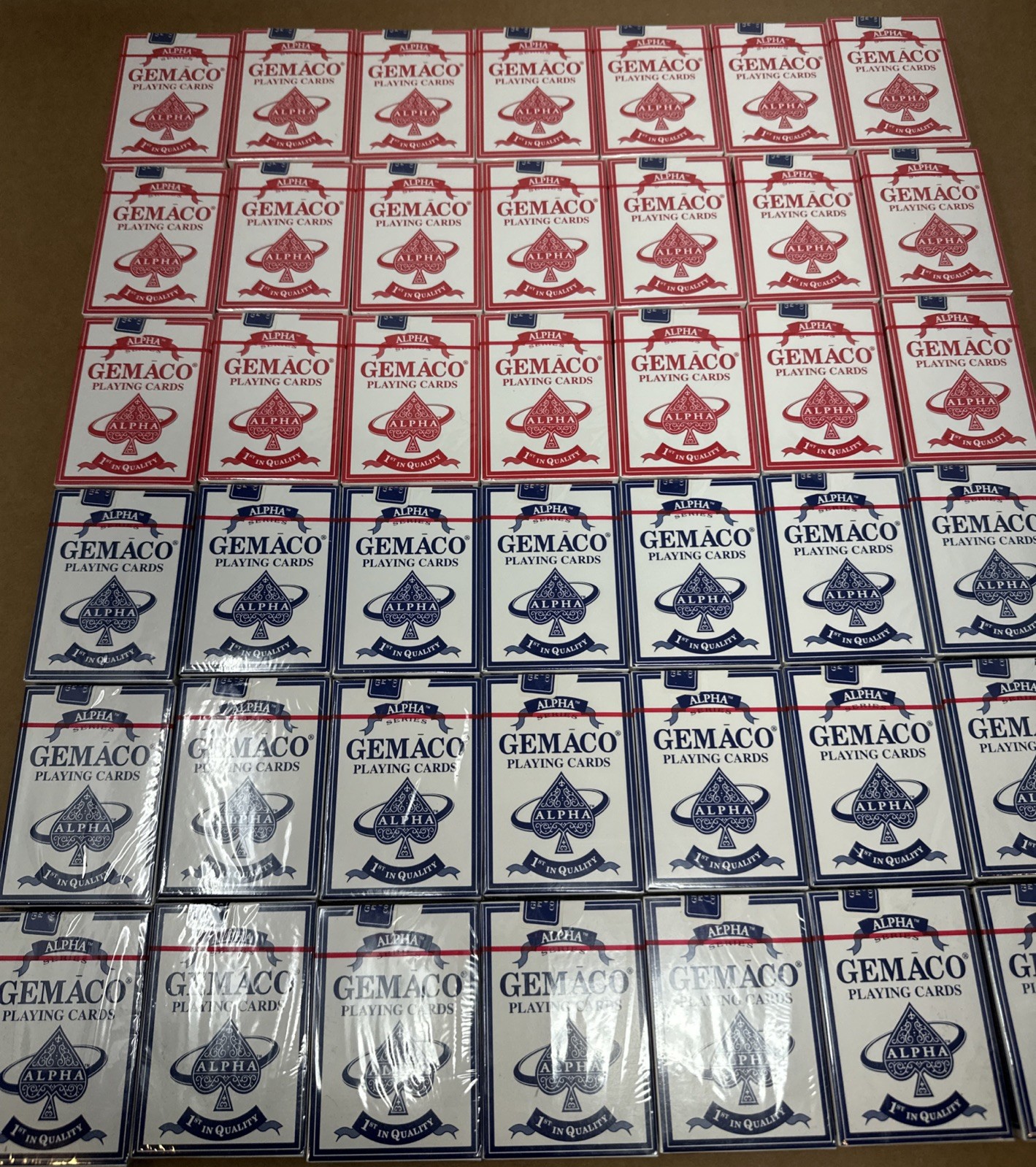 Lot Of 42 Vintage GEMACO Alpha Series SEALED Deck Playing Cards Lot Of 42 Vintage GEMACO Alpha Series SEALED Deck Playing Cards