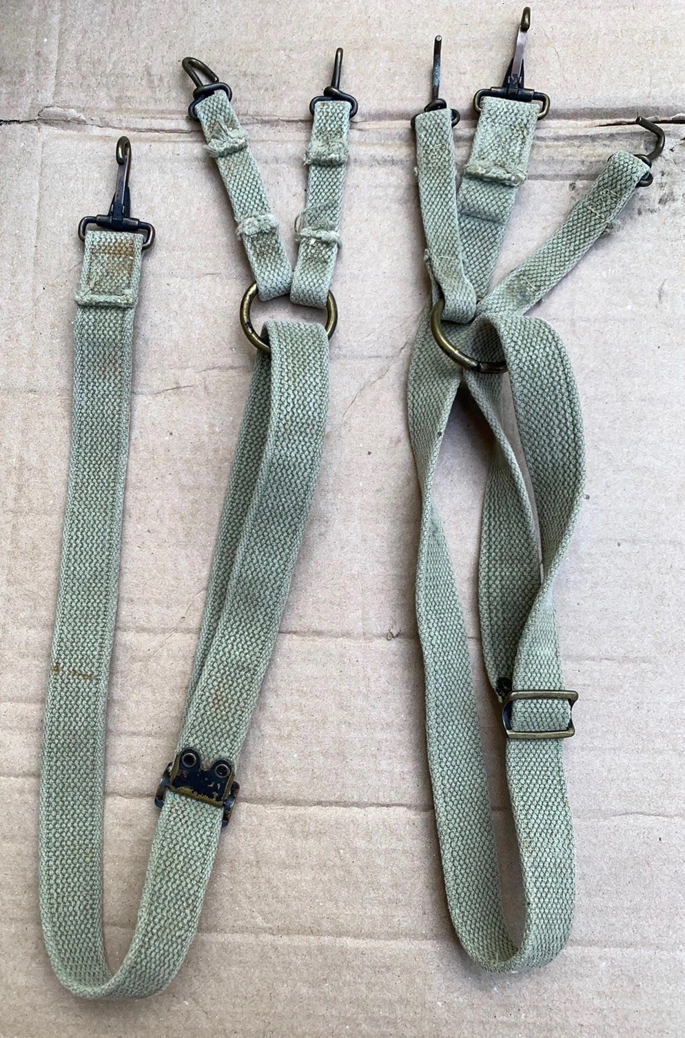 Original WWII USMC M1941 Field Gear Suspenders Original WWII USMC M1941 Field Gear Suspenders