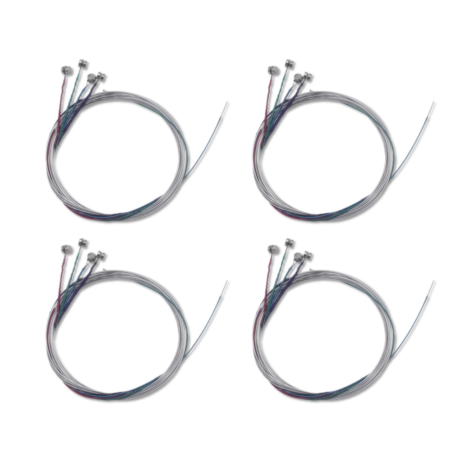 4-Set Violin Strings Full Size 4/4 Steel Core with Nickel Ball End