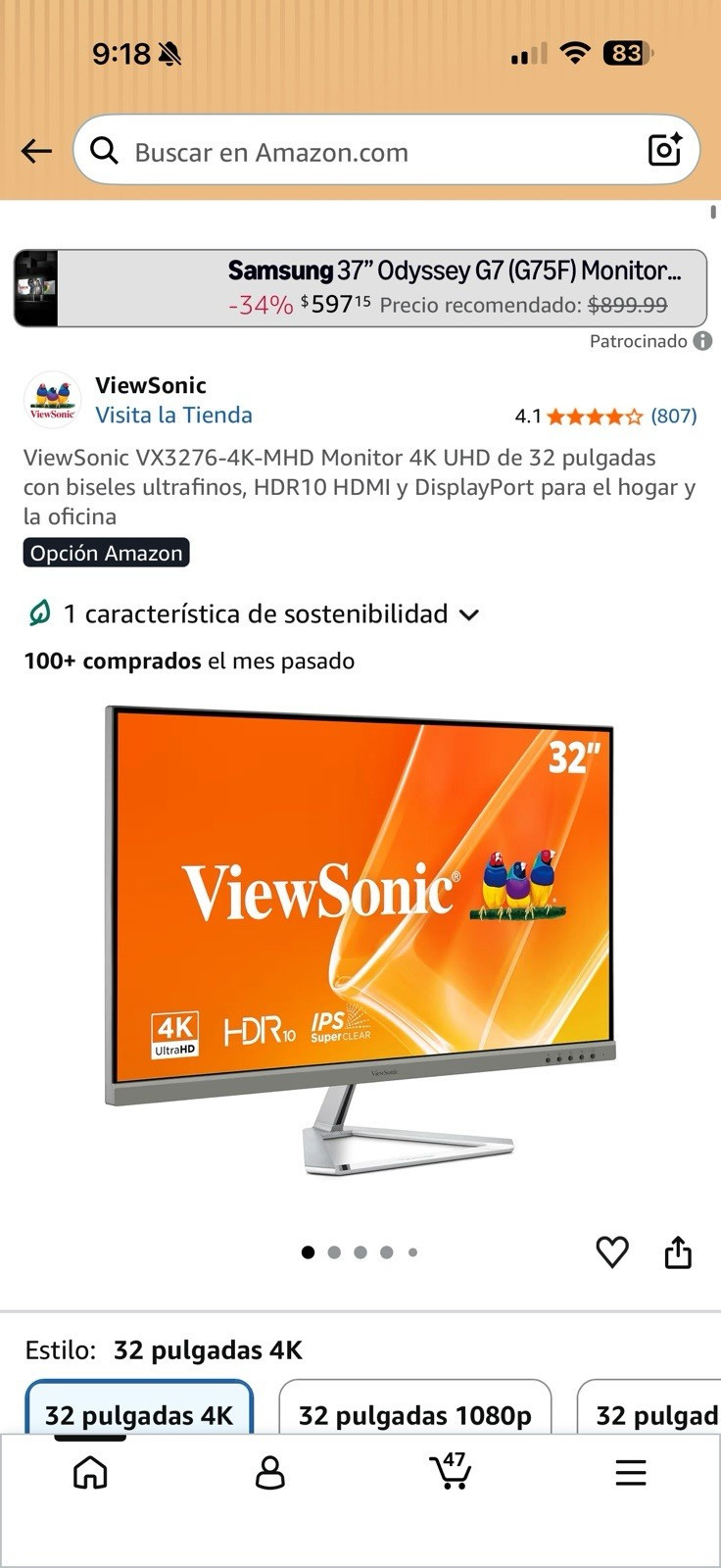 ViewSonic VX3276-4K-mhd 32 ViewSonic VX3276-4K-mhd 32