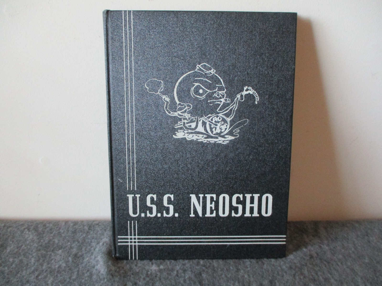 RARE U.S.S. NEOSHO (AO-143) CRUISE BOOK - US NAVY 1956 AUTHENTIC