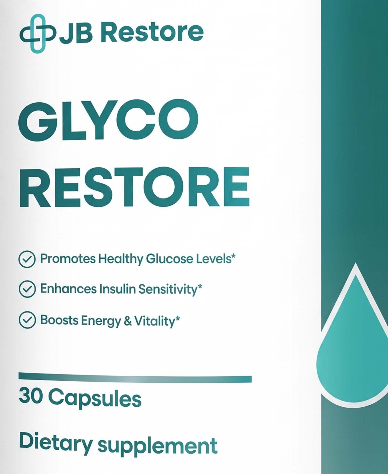 Glyco Restore Blood Health Support Dietary Supplement 30 Capsules JB Restore Glyco Restore Blood Health Support Dietary Supplement 30 Capsules JB Restore