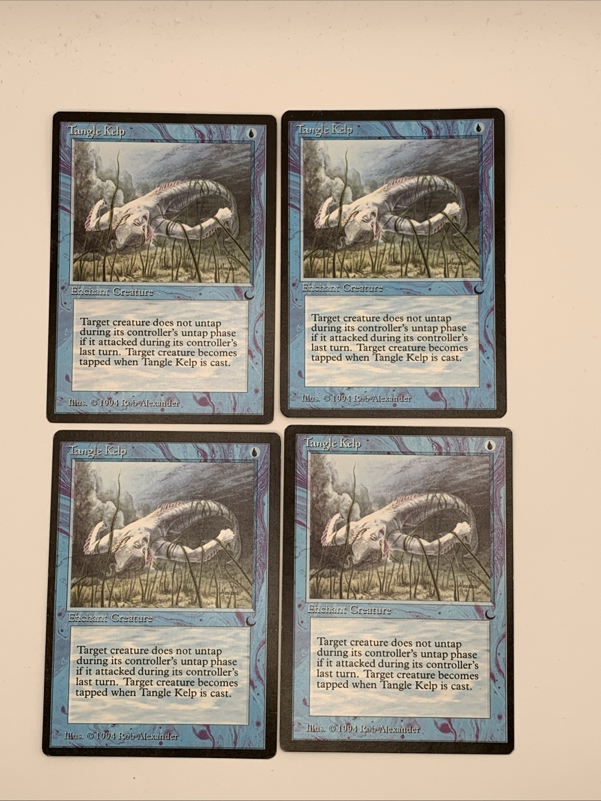 MTG LP Tangle Kelp X 4 The Dark  & Tracking