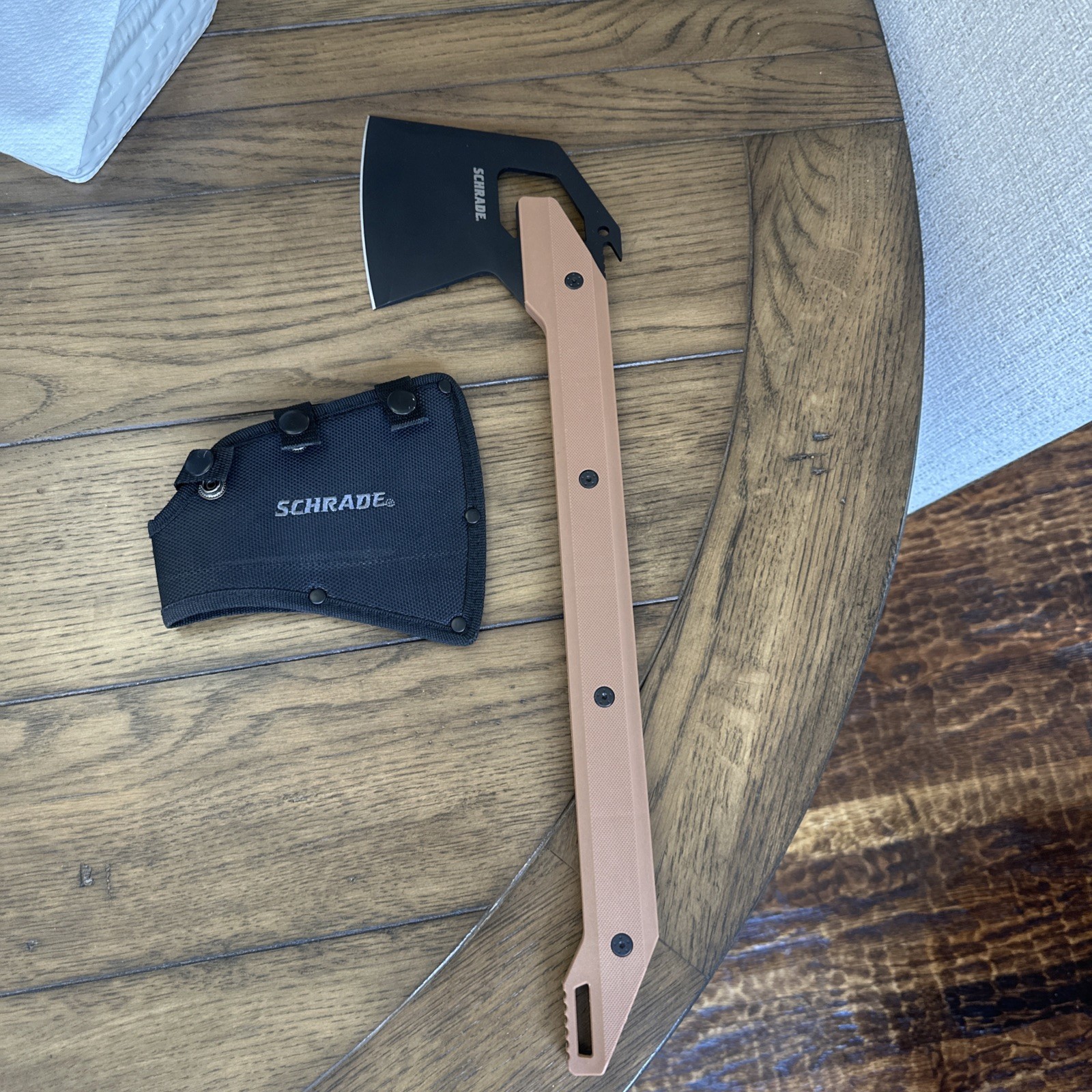 New Schrade Frontier Axe Brown 1121078 New Schrade Frontier Axe Brown 1121078