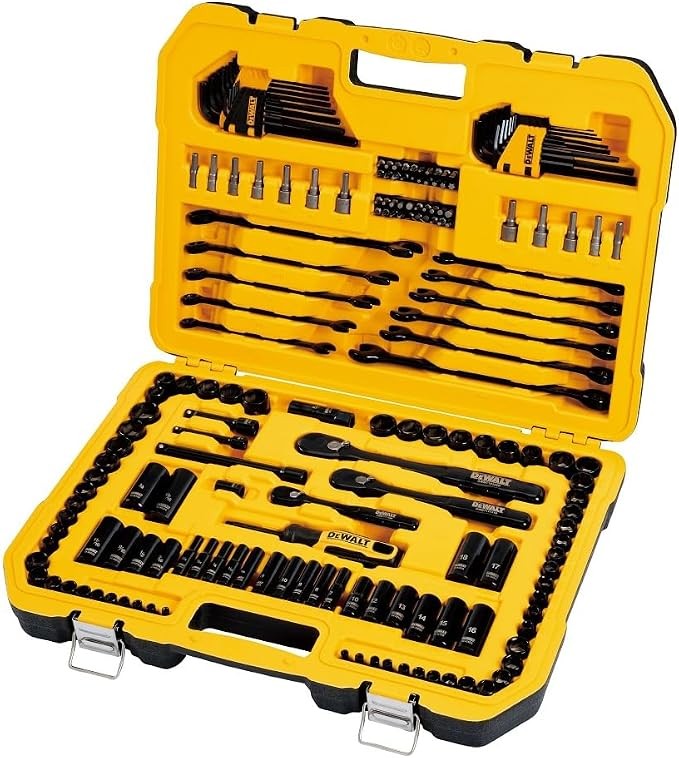DEWALT DWMT45184 184-Piece Black Chrome Mechanics Tool Set w/Hard Case New