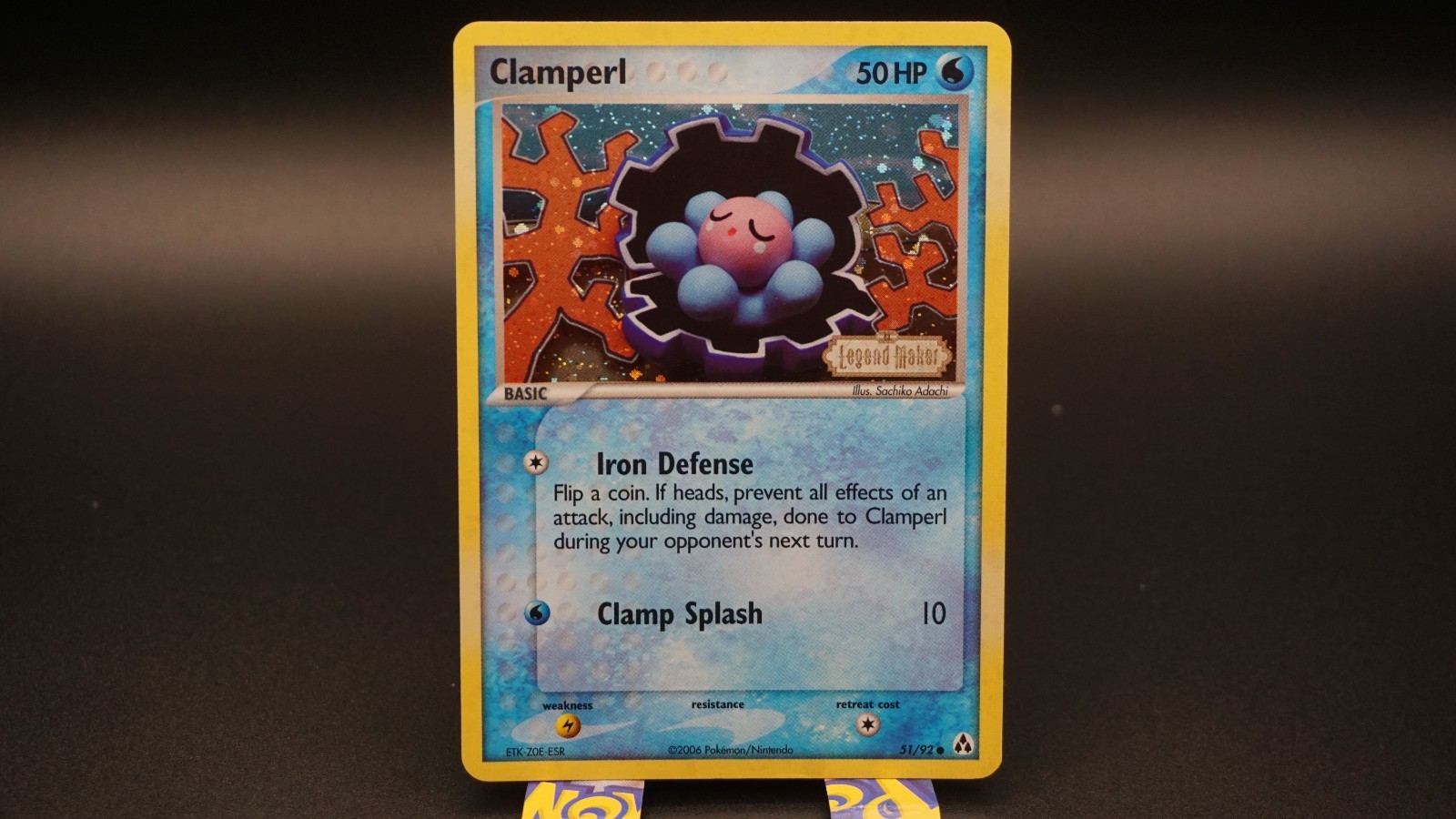 Clamperl 51/92 EX Legend Maker STAMPED Reverse Holo NM CLEAN Clamperl 51/92 EX Legend Maker STAMPED Reverse Holo NM CLEAN