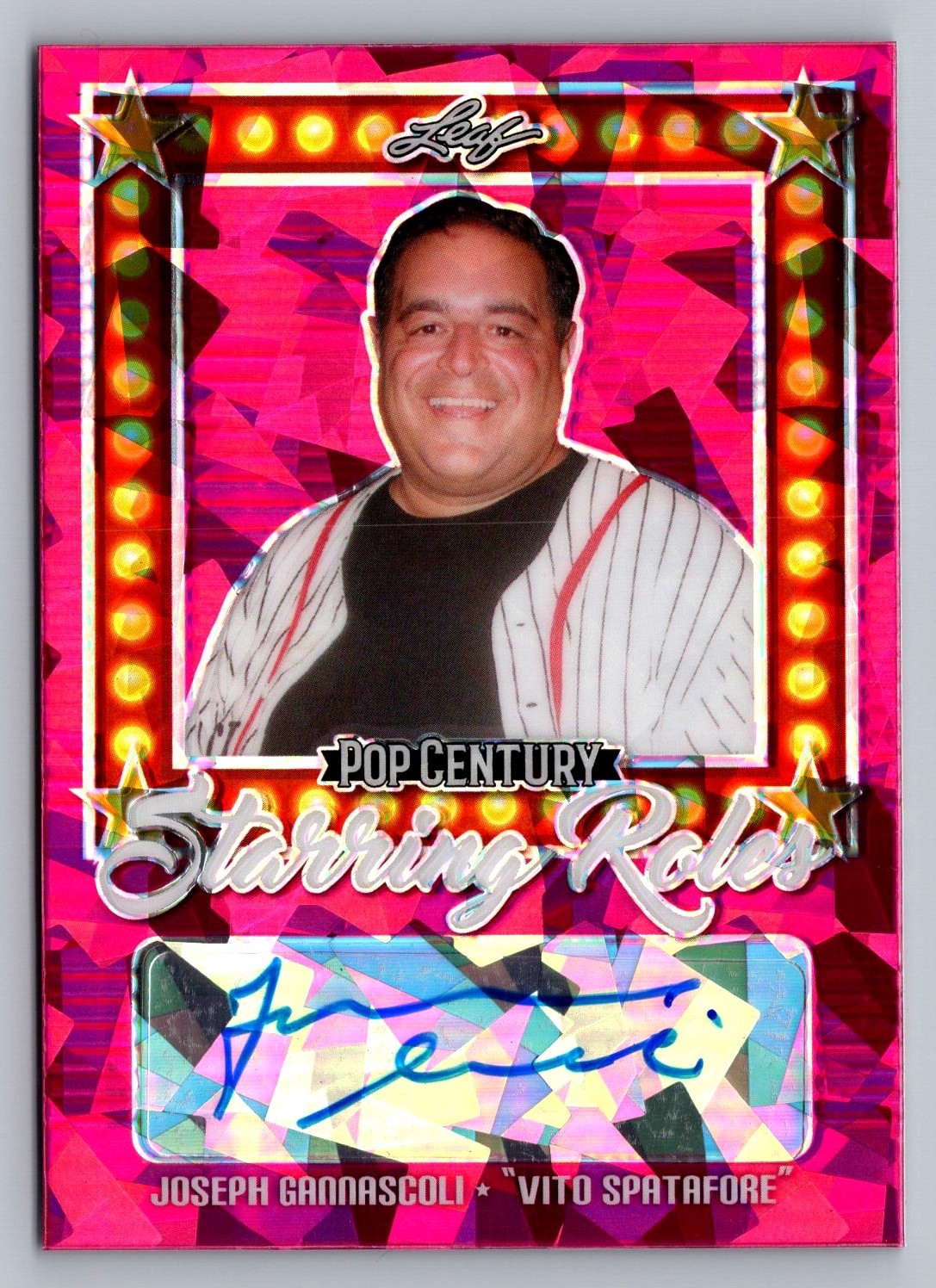 JOSEPH GANNASCOLI SIGNED 2021 LEAF POP CENTURY STARRING ROLES SR-JG2 AUTO /7 SP