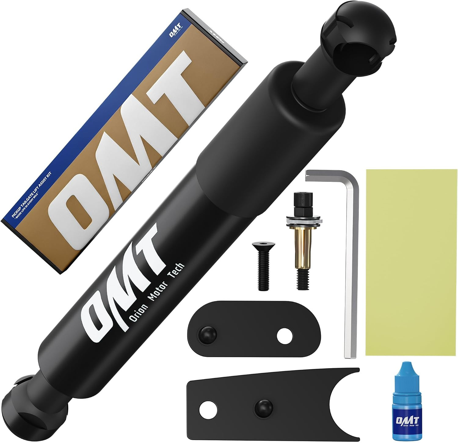 OMT Tailgate Assist Shock Compatible with 07-19 Silverado Sierra, Black OMT Tailgate Assist Shock Compatible with 07-19 Silverado Sierra, Black