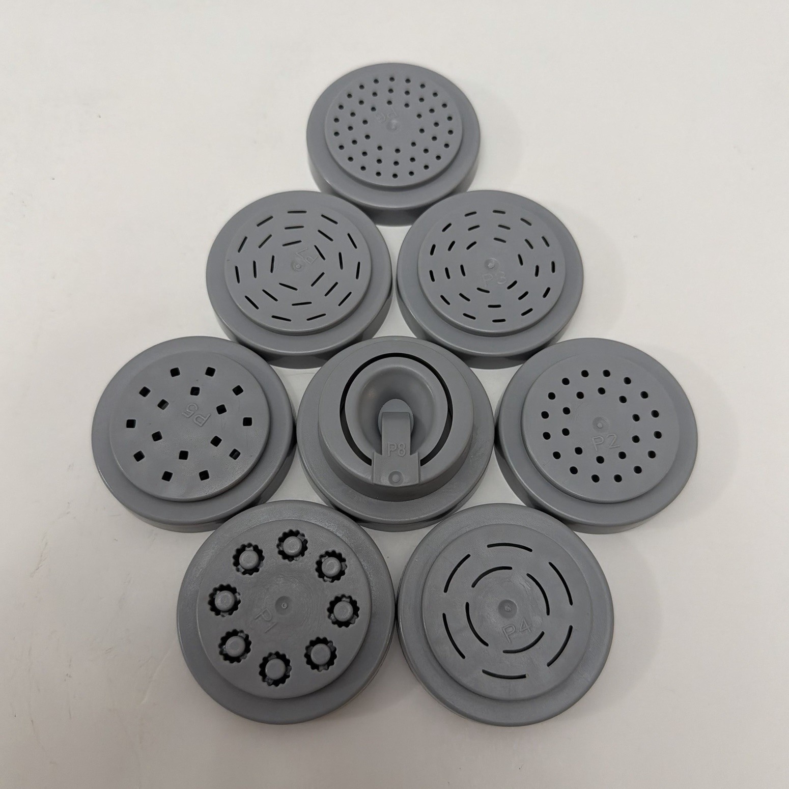 Emeril Lagasse Pasta Maker PM-01 Pasta Die Disc Set (8 PCS) Genuine Replacement