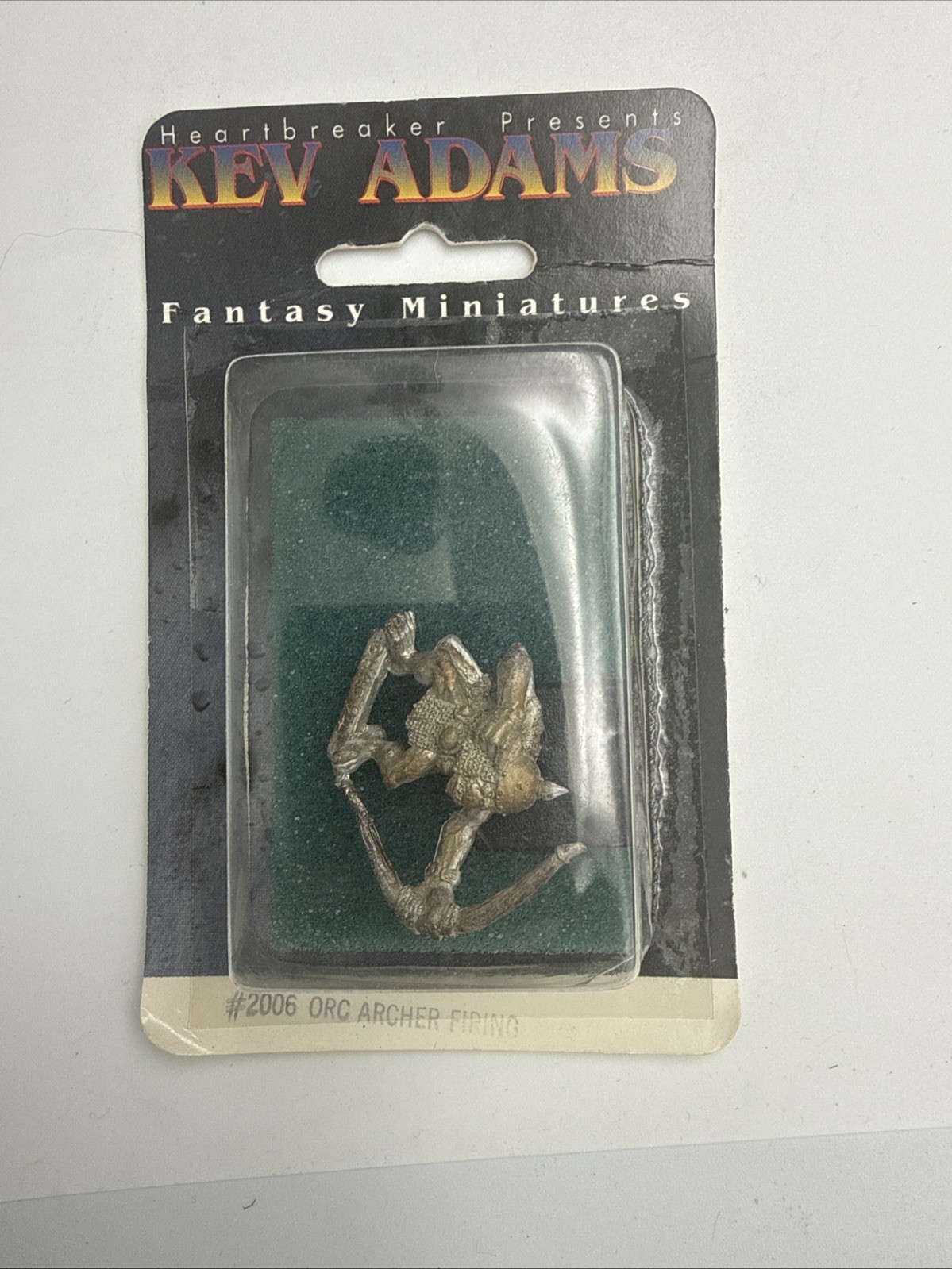Heartbreaker #2006 Orc Archer Firing fantasy miniatures Kev Adams D&D 1994 Heartbreaker #2006 Orc Archer Firing fantasy miniatures Kev Adams D&D 1994