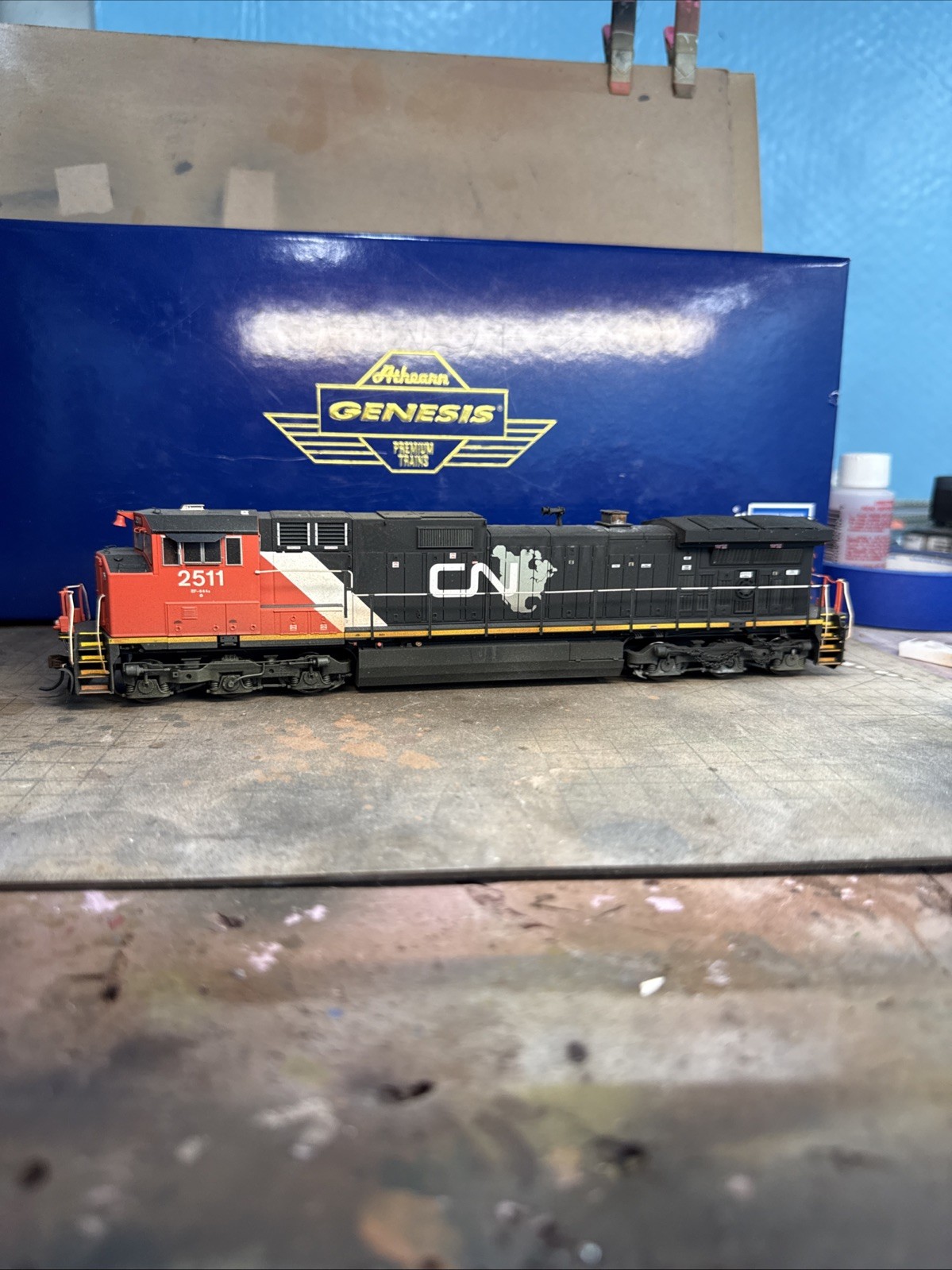 Ho Scale Athern Genisis CN C44-9CWL custom Weathered DCC&SOUND W/LEDS #2511 Ho Scale Athern Genisis CN C44-9CWL custom Weathered DCC&SOUND W/LEDS #2511